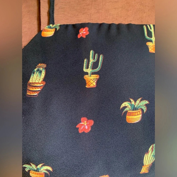 Paper crane halter top, cactus tank top - Picture 3 of 6